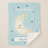 PersonalizedUnder the Stars Soft Blanket - Baby Sherpa Deken (Voorkant)