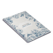 PERSONALIZEER Blue Line Bloemen | Notitieboek (Rechterzijde)
