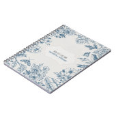PERSONALIZEER Blue Line Bloemen | Notitieboek (Linkerzijde)