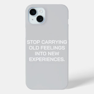 PERSONALIZEER UW EIGEN CITATEN STIJLVOOL MODERN MI iPhone 15 MINI HOESJE