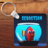 PERSONALIZEERDE ZOETE VIS AQUARIUM SLEUTELHANGER (Voorkant)