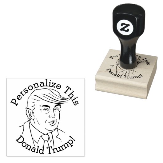 PERSONALIZEN Donald Trump Rubber Stamp Rubberstempel (Gestempeld)