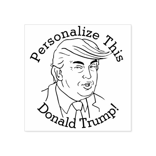 PERSONALIZEN Donald Trump Rubber Stamp Rubberstempel (Afrduk)