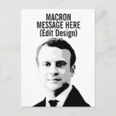 PERSONALIZEN EMMANUEL MACRON BRIEFKAART (Voorkant)