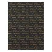 Personalizes Birthday with Golden Frame Tafelkleed (Voorkant)