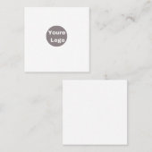 personallze vierkante visitekaartje (Voorkant / Achterkant)