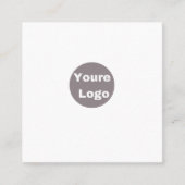 personallze vierkante visitekaartje (Voorkant)