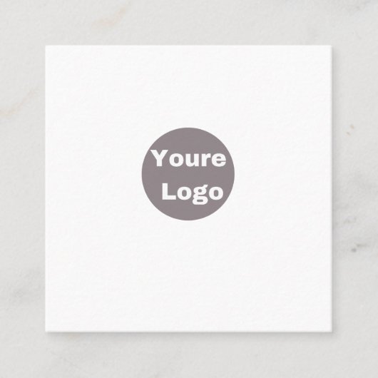 personallze vierkante visitekaartje (Voorkant)