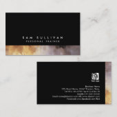 PersonalTrainer SpecialSkills Abstract BrownGrunge Visitekaartje (Voorkant / Achterkant)