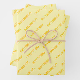 PERSONALZIED NAME STYLISH MODERN HAPPY BIRTHDAY INPAKPAPIER VEL