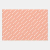 PERSONALZIED NAME STYLISH MODERN HAPPY BIRTHDAY INPAKPAPIER VEL (Voorkant 3)