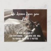 Personalzied Stop Overthinking Life Lesson Card Feestdagenkaart (Voorkant)