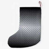 Personazlied Steel Diamondplate Pattern Kleine Kerstsok (Achterkant)