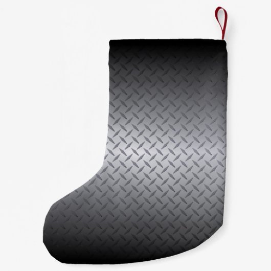 Personazlied Steel Diamondplate Pattern Kleine Kerstsok (Achterkant)