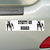 Personeel aan boord bumpersticker (Op auto)