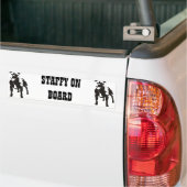 Personeel aan boord bumpersticker (Op Truck)