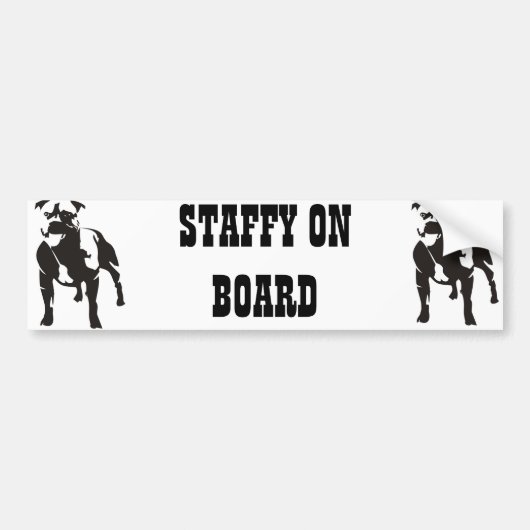 Personeel aan boord bumpersticker (Voorkant)