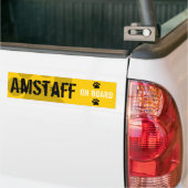 Personeel aan boord bumpersticker (Op Truck)