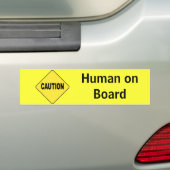 Personeel aan boord bumpersticker (Op auto)