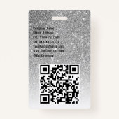 Personeel Aangepast Evenement of Concert Zilveren  Badge (Achterkant)