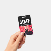 Personeel Aangepaste evenementnaam of concertnaam Badge (Handheld)