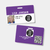 Personeel Aangepaste ID-badge Zakelijk-Corporate Badge (Voor- en achterkant)