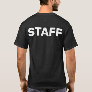 Personeel Achterkant Print Evenement Crew Uniform T-shirt