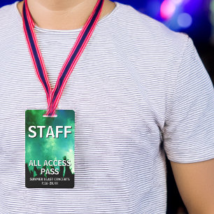 Personeel All Access Pass Concert Evenement Badge