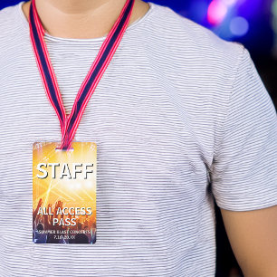 Personeel All Access Pass Concert Evenement Badge