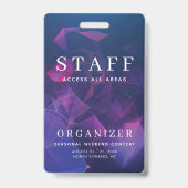 Personeel Alles-toegangspas Concert Backstage Geom Badge (Achterkant)