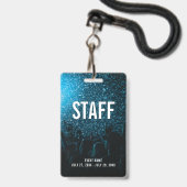 Personeel Backstage Pas Evenementen Foto ID Badge (Voorzijde met lanyard)