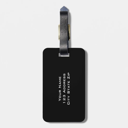 Personeel bagagelabel | Chevron-patroon (Achterkant verticaal)