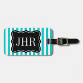 Personeel bagagelabel | Trappe turquoise (Voorkant horizontaal)