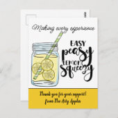 personeel bedank cadeau vrijwilliger verwijzing kl briefkaart (Voorkant / Achterkant)