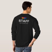 Personeel bedrijf Logo tekst Mannen lange hoes T-shirt (Achterkant volledig)