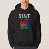 Personeel bemanningslid Voeg hier Logo tekst toe M Hoodie (Voorkant)
