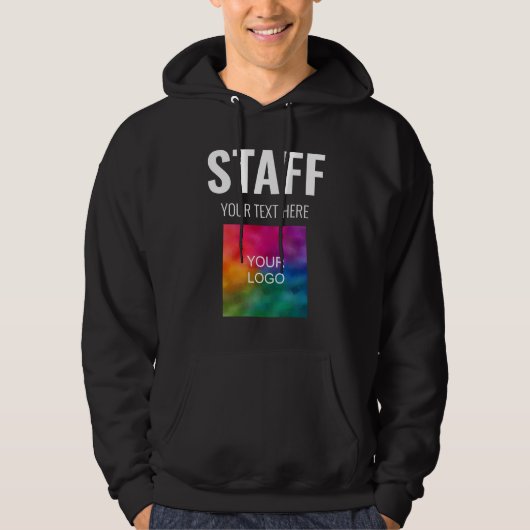 Personeel bemanningslid Voeg hier Logo tekst toe M Hoodie (Voorkant)