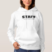 Personeel bemanningslid Voeg hier uw Logo toe Weem Hoodie (Voorkant)