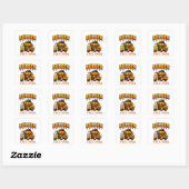 🍔 Personeel Burger Restaurant Bezorgteam 🍔 Vierkante Sticker (Vel)