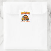 🍔 Personeel Burger Restaurant Bezorgteam 🍔 Vierkante Sticker (Tas)