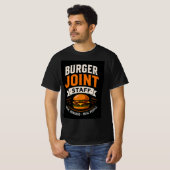 🍔 Personeel Burgerzaak Snel Eet Restaurant Team � T-shirt (Voorkant volledig)