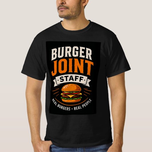🍔 Personeel Burgerzaak Snel Eet Restaurant Team � T-shirt (Voorkant)