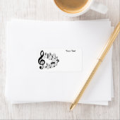 Personeel, Clef en Ledger Music Scale Notes Etiket (Insitu)