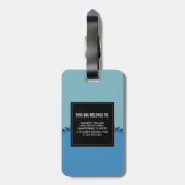 Personeel cruiseschepen bagagelabel (Achterkant verticaal)