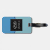 Personeel cruiseschepen bagagelabel (Achterkant horizontaal)