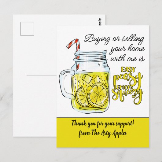 personeel dank u cadeau vrijwilliger doorverwijzin briefkaart (Voorkant / Achterkant)