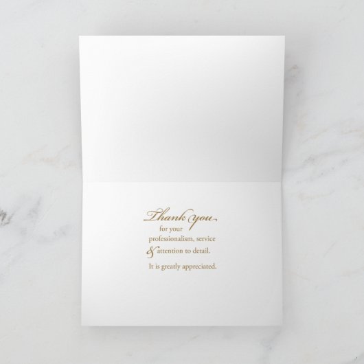 Personeel Dank u met Kerstmis Kaart (Binnen)