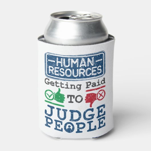 Personeel dat betaald wordt aan rechter mensen blikjeskoeler (Blikje Voorkant)