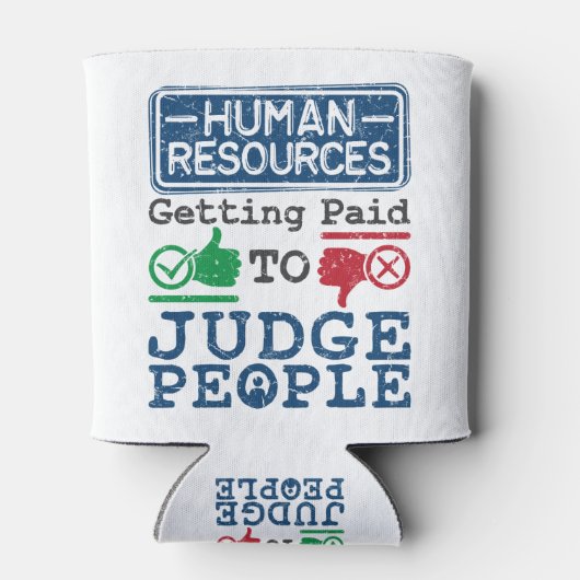 Personeel dat betaald wordt aan rechter mensen blikjeskoeler (Achterkant)