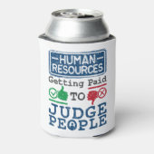 Personeel dat betaald wordt aan rechter mensen blikjeskoeler (Blikje Achterkant)